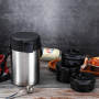 Hot Selling Portable Large Capacity Round Multi Layer Double Wall Stainless Steel Thermal Bento Food Jar