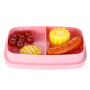 New Design Innovative Outdoor School Food Storage Container Plastic PP Double Layers Bento Lunch Box Set with Handle for Kids