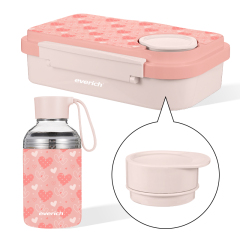 ODM BPA Free Pink Thermos Water Bottle Tiffin Containers Lunch Box Set Food with Bag for School ODM BPA Free Pink Thermos Water Bottle Tiffin Containers Lunch Box Set Food with Bag for School