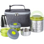 3 Extra Silicone Seals Thermal Stainless Steel Food Container Tiffin Box Kids Lunch Keep Warm with Bag
