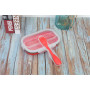 Multi Colors Easy Storage Stackable 800ML PP lunch containers Foldable Silicone Bento Box Sets with Spoon Fork for Kids