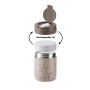 350ML/500ML Portable Round Shape Leakproof vacuum Insulated Stainless Steel thermal Food Jar