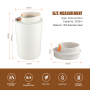 350ML Easy Carry Double Wall stainless steel Insulated Coffee Mug with Lid