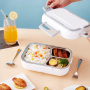 2 IN 1 304 stainless steel DC12V Car heated Electric lunch Box for car and home