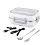 2 IN 1 304 stainless steel DC12V Car heated Electric lunch Box for car and home
