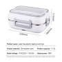 2 IN 1 304 stainless steel DC12V Car heated Electric lunch Box for car and home