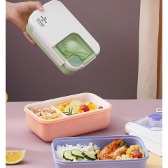 Puzzle Microwave Plastic Lunch Box Rectangular For Student Office Worker PP Material Lunch Box