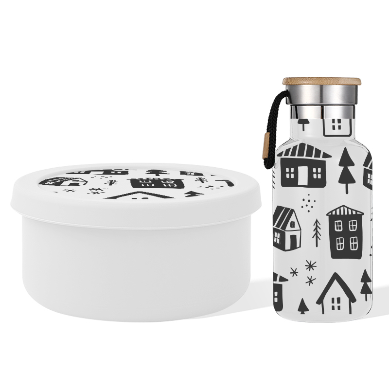 Non BPA Food Storage Leak Oven Safe Baking Containers Silicone Baby Food Storage Bento Lunch box with Lids Water Bottle for kids