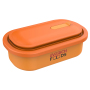 1000 ml Rectangle School Office Sandwich Snack Food Containers Stainless Steel Lunch Box with Extendable Silicone Lid