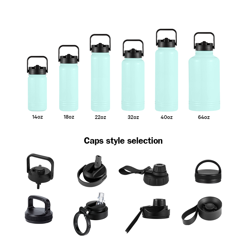 Creative New Colorful Powder Coated Double Wall 304 Stainless Steel Thermos Insulation Custom Water Bottle Vaccum Flasks