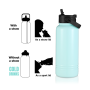 Creative New Colorful Powder Coated Double Wall 304 Stainless Steel Thermos Insulation Custom Water Bottle Vaccum Flasks