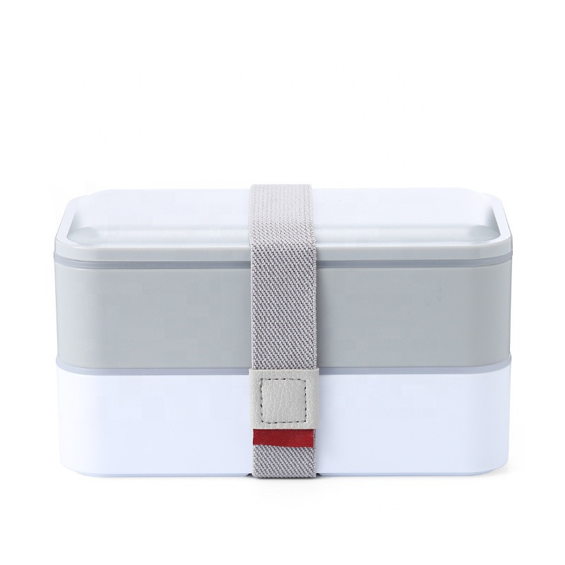 Microwavable Office School  2 Layer Bamboo Lid Lunch Box Leakproof Food Container Japan Lunch Box With Fork Spoon and lunch bag