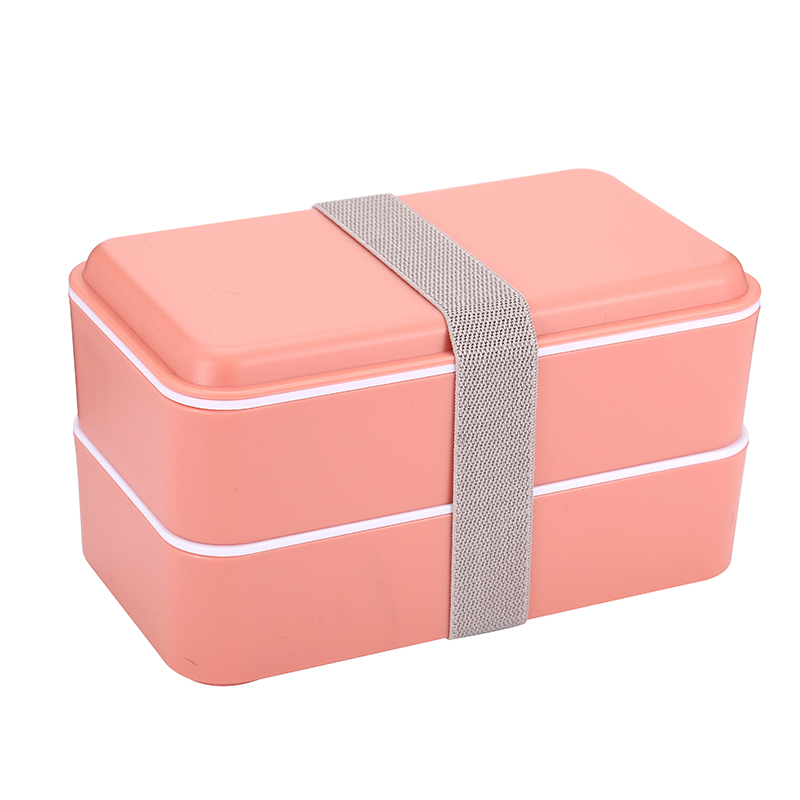 Microwavable Office School  2 Layer Bamboo Lid Lunch Box Leakproof Food Container Japan Lunch Box With Fork Spoon and lunch bag