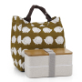 Microwavable Office School  2 Layer Bamboo Lid Lunch Box Leakproof Food Container Japan Lunch Box With Fork Spoon and lunch bag