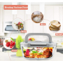 Home Car Use Hot, Electric Heating Food Container School Kids Stainless Steel Office Electrical Tiffin Lunch Box With Lunch Bag