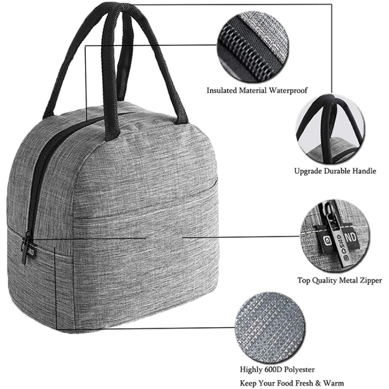 Home Car Use Hot, Electric Heating Food Container School Kids Stainless Steel Office Electrical Tiffin Lunch Box With Lunch Bag