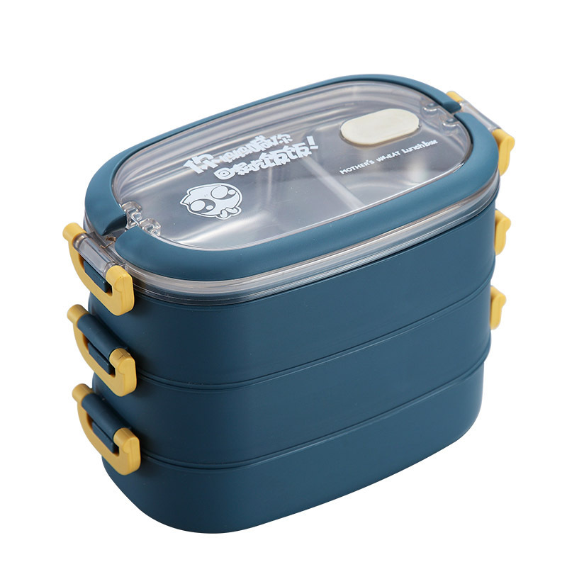 800ml /1500ml two/ three layers stainless steel lunch box set soup bottle for kid Bento Box Lunch with insulation bags