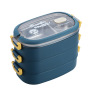800ml /1500ml two/ three layers stainless steel lunch box set soup bottle for kid Bento Box Lunch with insulation bags
