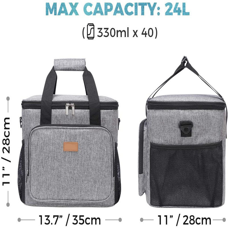 20 Can Custom logo eco frienldly thermal insulated tote lunch box cooler bags for adult men women