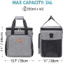 20 Can Custom logo eco frienldly thermal insulated tote lunch box cooler bags for adult men women