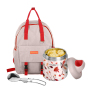 Orange 12 oz ODM Insulated Thermos Portable Food Jar Container Kids Lunch Box Soup with Handle Lid