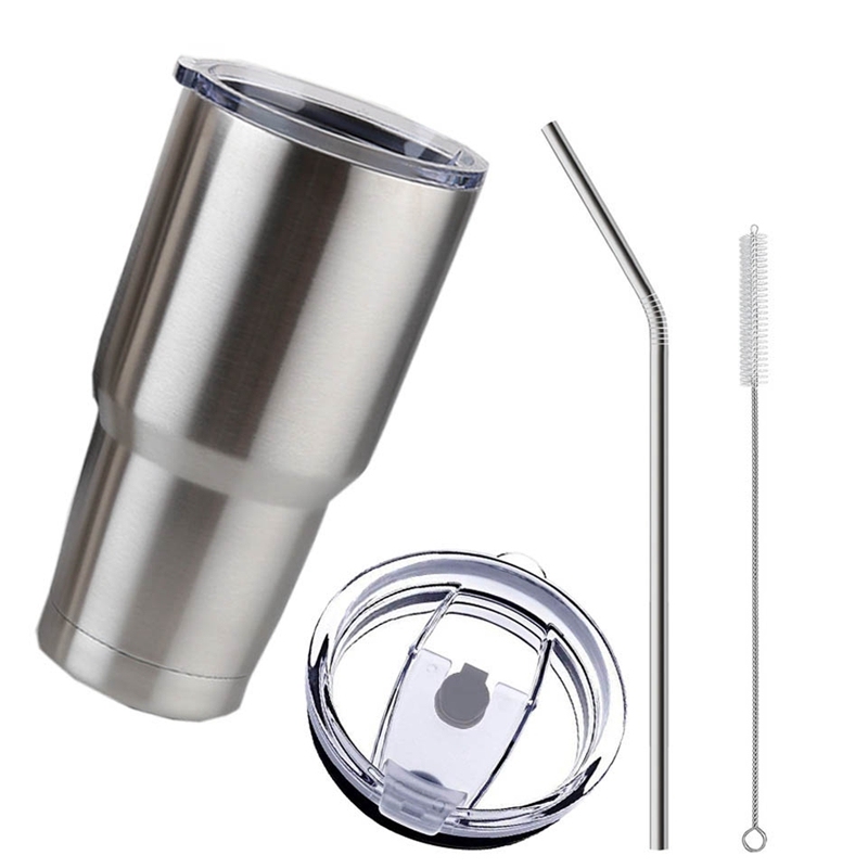 30oz Double Wall Vacuum Insulated Beer Tumbler Drinking Bottle Coffee Thermal Mug Stainless Steel Mugs with Lid Eco-friendly