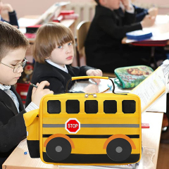 OEM Children Heated Stainless Steel Food Jar Bento Kids School Lunch Box with Water Bottle and Bento Insulated Bag