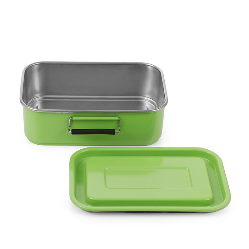 2 Layer Stainless Steel Lunch Box New Design Metal Food Container Leakproof Bento Box Adult Lunch Box Stainless Steel
