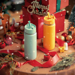 Christmas Custom Logo 32oz 40oz Wide Mouth Double Walled Sports Stainless Steel Water Bottle Vacuum Flask with 2 in 1 Straw Lid Christmas Custom Logo 32oz 40oz Wide Mouth Double Walled Sports Stainless Steel Water Bottle Vacuum Flask with 2 in 1 Straw Lid