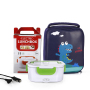Home Car Use Hot, Electric Heating Food Container School Kids Stainless Steel Office Electrical Tiffin Lunch Box with Cooler Bag
