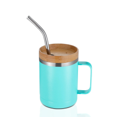 2021 Top Seller Stainless Steel Travel Tumbler 12oz Coffee Mug Wine Cup Coffee Mug With Handle and bamboo lid 2021 Top Seller Stainless Steel Travel Tumbler 12oz Coffee Mug Wine Cup Coffee Mug With Handle and bamboo lid