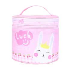 300D circular cooler cartoon bag leaf pattern printing oxford aluminium foil thermal insulated lunch box bags for kids