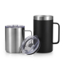 24oz Insulated Coffee Mug Vacuum Travel Mug Double Wall 304 Stainless Steel Tumbler Wat Cups With Sliding Lid/Handle In Bulk