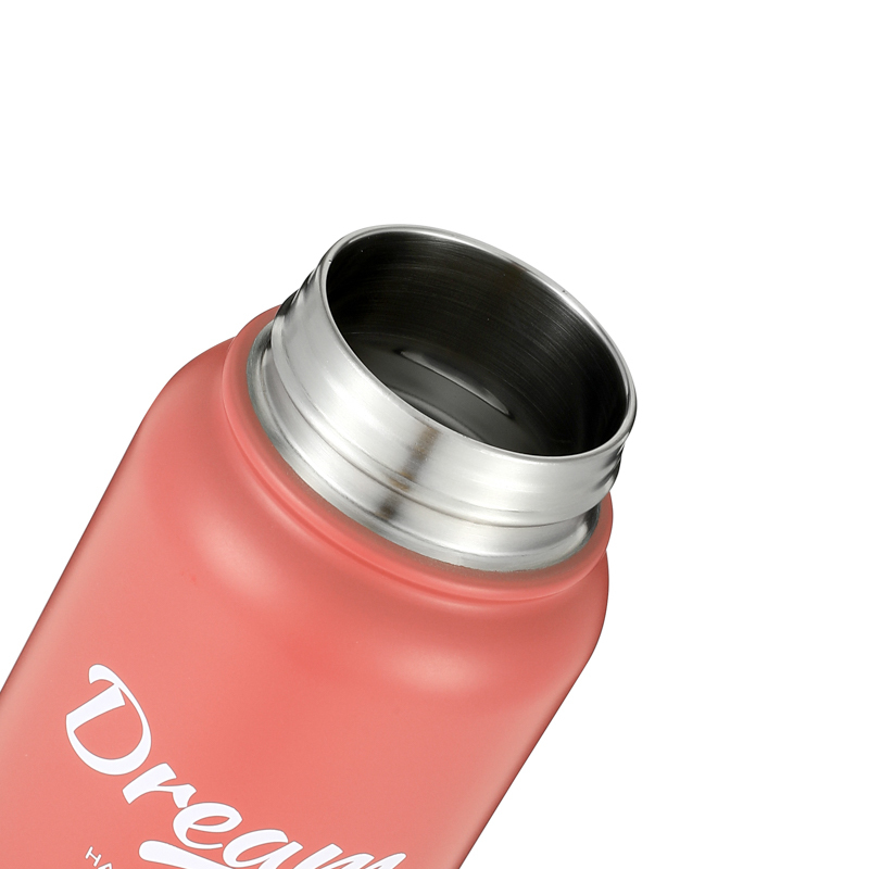 Custom Logo Sport Drinking 350ml Stainless Steel Insulated Vaccum Flasks Water Bottles with Handle Lid