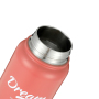 Custom Logo Sport Drinking 350ml Stainless Steel Insulated Vaccum Flasks Water Bottles with Handle Lid