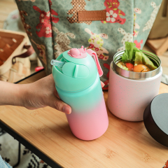 ODM/OEM 350ml insulated vacuum custom pattern food jar