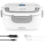 Portable Electric Lunch Box Food Heated Stainless Steel for Car and Office Home Portable Hot Lunch Box with bag