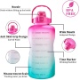 Large Capacity 1500ML BPA Free Wide Mouth Half Gallon Water Jug Plastic GYM Water Bottle With Time Marker