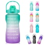 Large Capacity 1500ML BPA Free Wide Mouth Half Gallon Water Jug Plastic GYM Water Bottle With Time Marker
