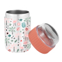 2021 double wall lunch box custom logo pattern vacuum storage stainless steel insulated Food jar with pp lid kids