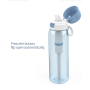 Outdoor Portable 26oz/769ml Carbon Fiber Tap Water Filter Tritan Water Filter Bottle with Straw and Cover for Daily Use