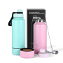 Portable 32oz Pet Large Dog Bowl Attached Stainless Steel Insulated Travel Water Bottles for Outdoor