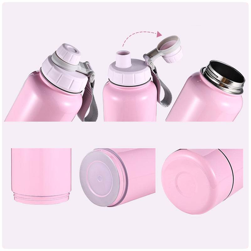 Portable 32oz Pet Large Dog Bowl Attached Stainless Steel Insulated Travel Water Bottles for Outdoor