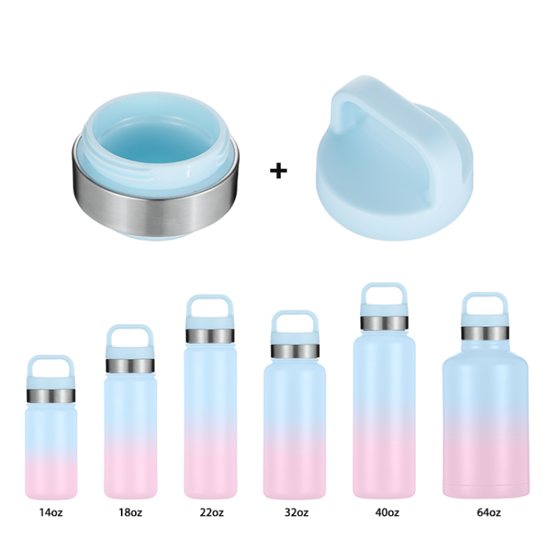 18oz Reusable Leak Proof 2-in-1 BPA-Free Vacuum Funky Insulated Stainless Steel Metal Thermos Bottles Flask for School