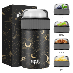 Outdoor Cute Paint Colorful Lunch Box 304 Stainless Steel Thermos Vaccum Insulated Kids Food Storage Jars with Transparent Lid Outdoor Cute Paint Colorful Lunch Box 304 Stainless Steel Thermos Vaccum Insulated Kids Food Storage Jars with Transparent Lid
