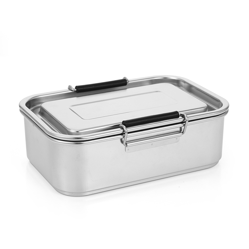 Coloful Metal Lunch Container BPA Free Leakproof Stainless Steel Bento Lunch Box With Handle And Removable Divider