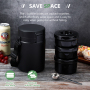 BPA Free 800ML 1200ML Food Grade PP insulated Stainless Steel Vaccum Food Jar with Three Pieces Plastic storage Box