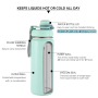 32 oz Wide Mouth Thermal Stainless Steel Insulated Travel Water Bottles with Locking Lid Handle Easy Carry for Outdoor