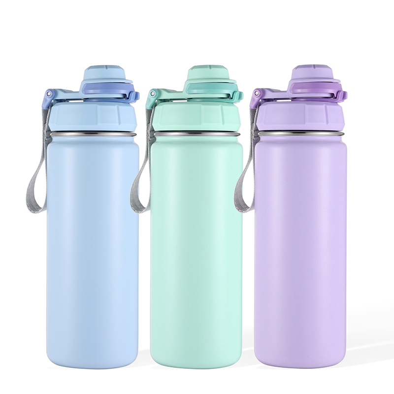 32 oz Wide Mouth Thermal Stainless Steel Insulated Travel Water Bottles with Locking Lid Handle Easy Carry for Outdoor