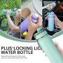 32 oz Wide Mouth Thermal Stainless Steel Insulated Travel Water Bottles with Locking Lid Handle Easy Carry for Outdoor